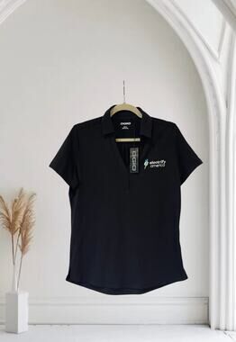 NWT Ogio Electrify America Black Ladies Polo Shirt Medium